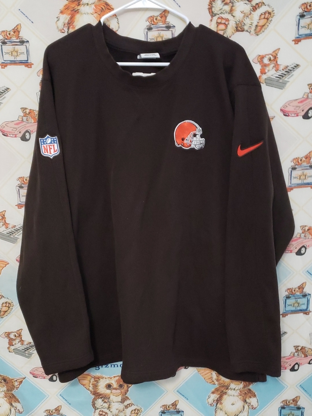 Nike Team Issued Cleveland Browns Long Sleeve Shirt 3XL